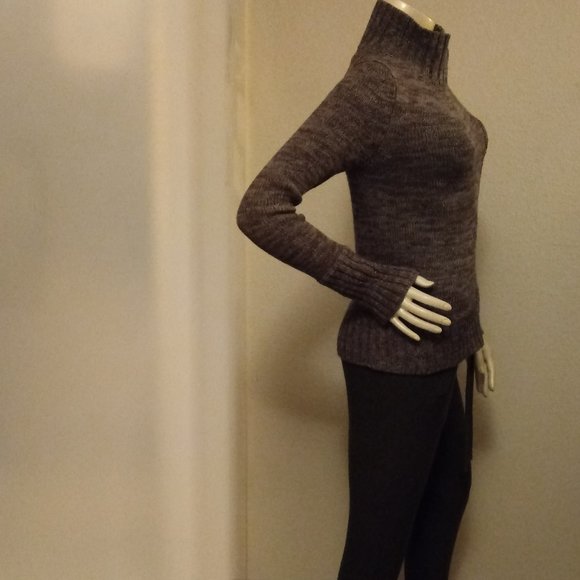 Moda Intl Grey Asymmetrical Sweater Jacket - Picture 4 of 16